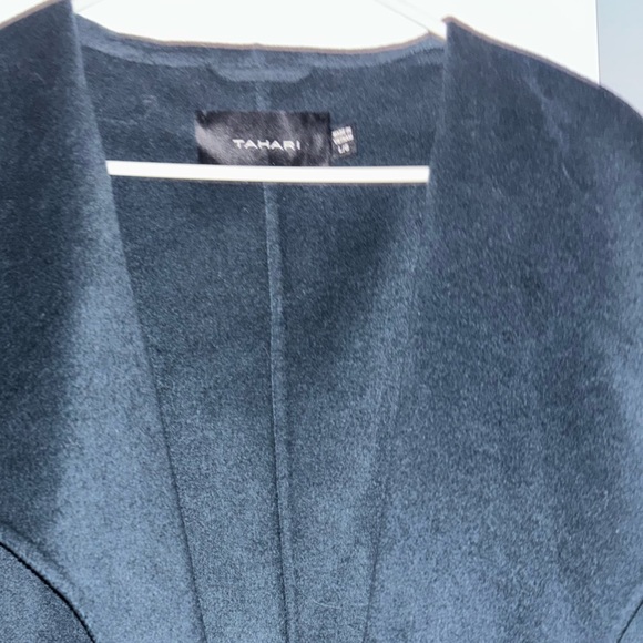 Tahari Teal Wrap Coat - Worn Once - Size L - Picture 2 of 3